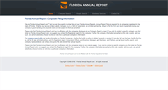 Desktop Screenshot of florida-annual-report.com